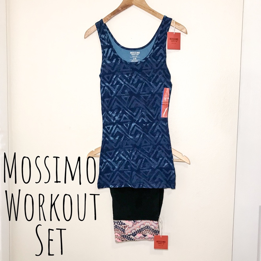 NWT Mossimo Two Piece Workout Yoga Set Size Med/Lg